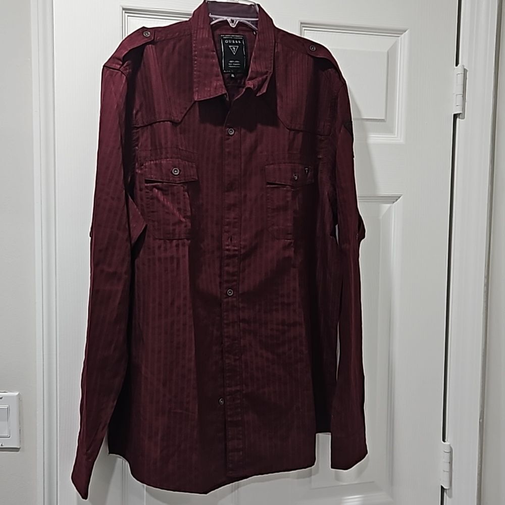 Guess Button Down